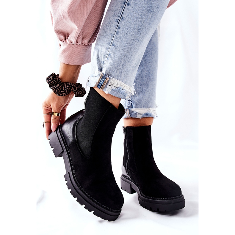 PE1 Varma stövlar Svarta Prestons Jodhpur -stövlar 1