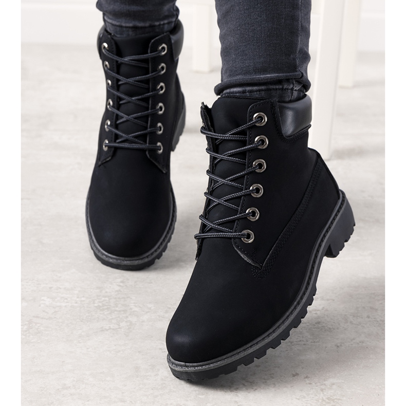 Svarta Albracca -stövlar för kvinnor 1