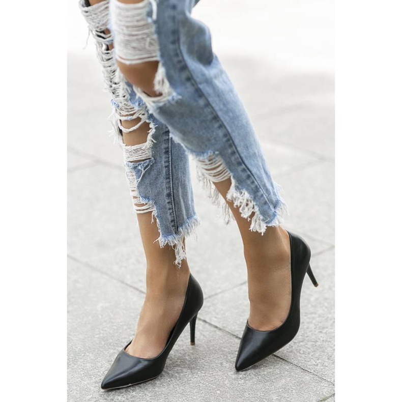 Svarta klassiska Mocca -klackar 1