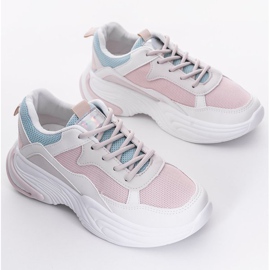 Cream Yumiko mesh sneakers vit rosa 1