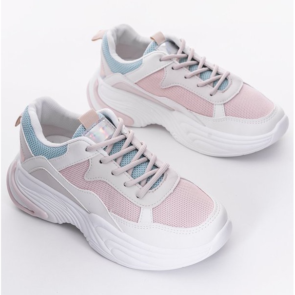 Cream Yumiko mesh sneakers vit rosa 1