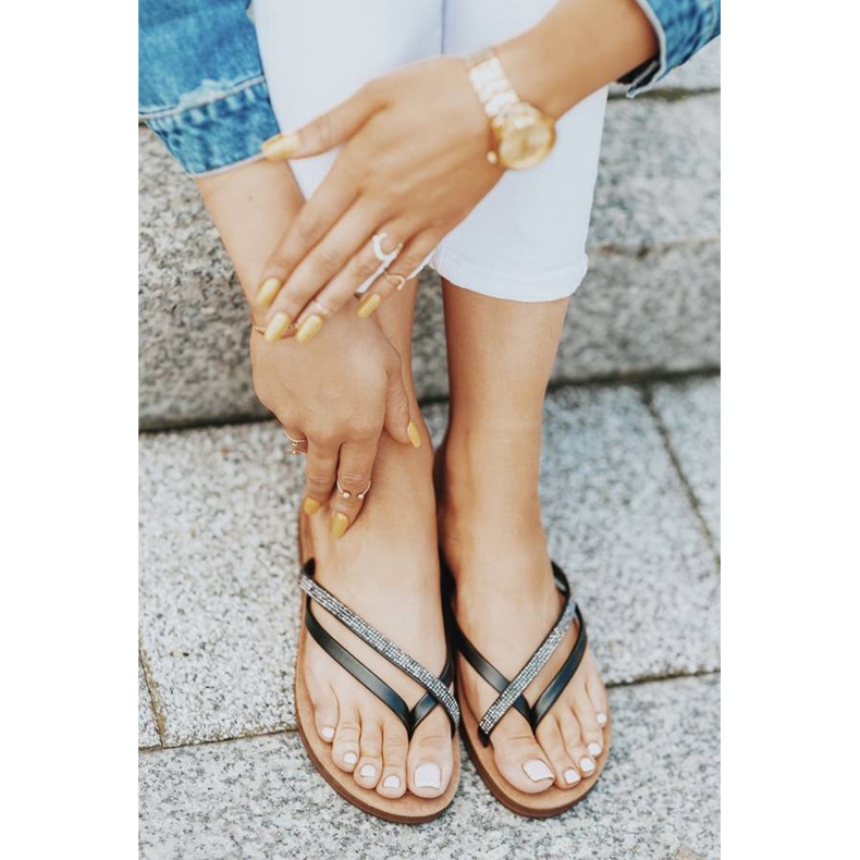 Black Beach Party flip-flops svart 1