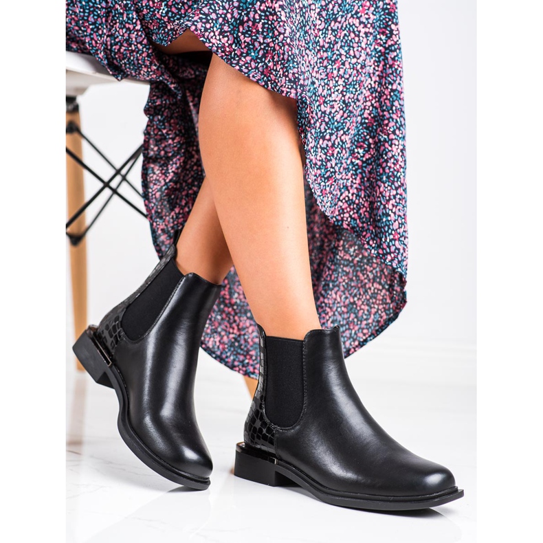 Eleganta Chelsea -stövlar från Sergio Leone svart 2