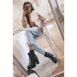 Svarta fotkängor med Rocko -dragkedja 1