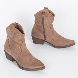 Beige cowboystövlar från Bowie 1