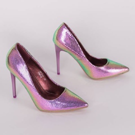 Nadia ljuslila höga klackar purpur 1