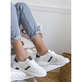 Betsy svart glitter vita träningsskor 1