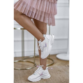 Moderna flickas vita sneakers grå 2