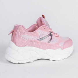 Rosa sneakers på tjocka Alice -sulor 1