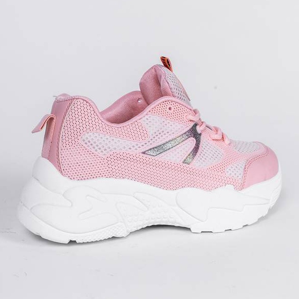 Rosa sneakers på tjocka Alice -sulor 1