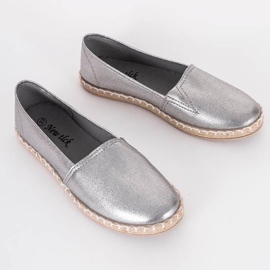 Silver metalliska espadriller från Big Girl 1