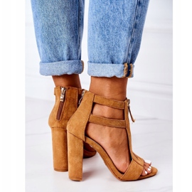 PS1 Sandaler i mocka på en kamel dårskap brun 2