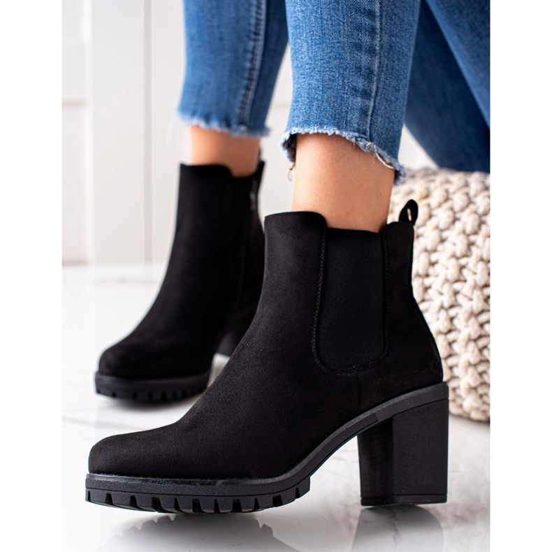 Seastar Klassiska högklackade stövlar svart 1