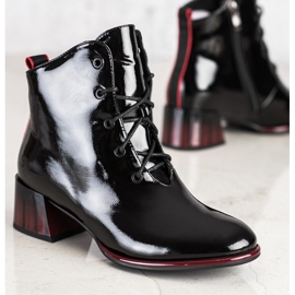 S. BARSKI Snörskor på höga klackar från S.BARSKI svart 1