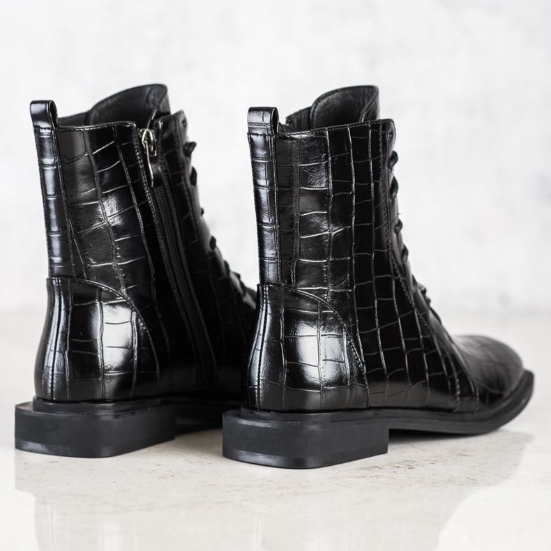 S. BARSKI Eleganta ekoläderkängor från S.BARSKI svart 1