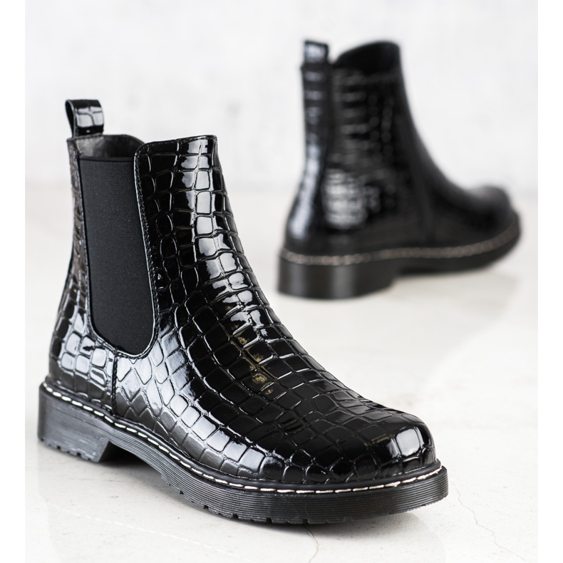 Filippo Trendiga svarta stövlar 1