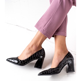 S. BARSKI Pumpar med Eco Leather S.BARSKI svart 1