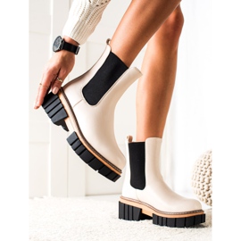 Seastar Chelsea stövlar på modeplattformen beige svart 2