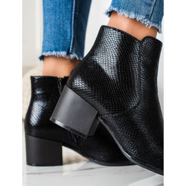 Skimrande ormtryck Sergio Leone stövlar svart 1