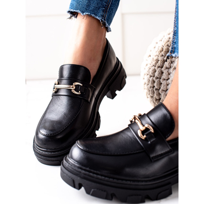 Diamantique Eco Leather Loafers svart 2