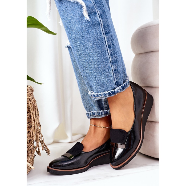 Lackade kilskor POTOCKI 12032 Svart 4