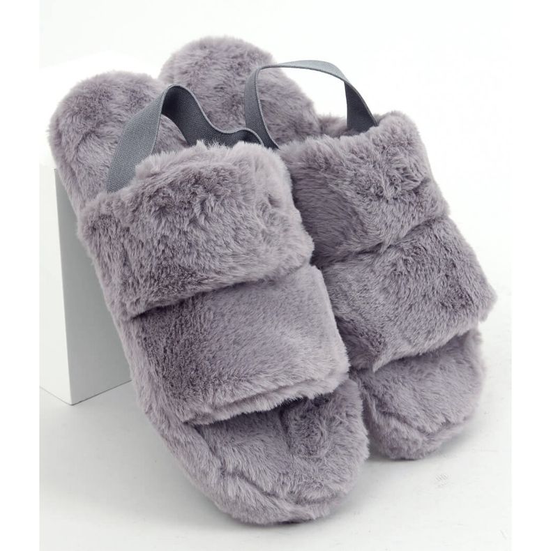 Grå dampäls tofflor N-92 grå 1