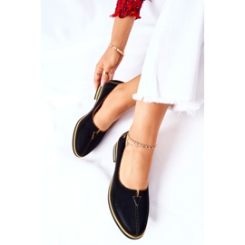 Maciejka svarta läderskor 05035-07 gul 1