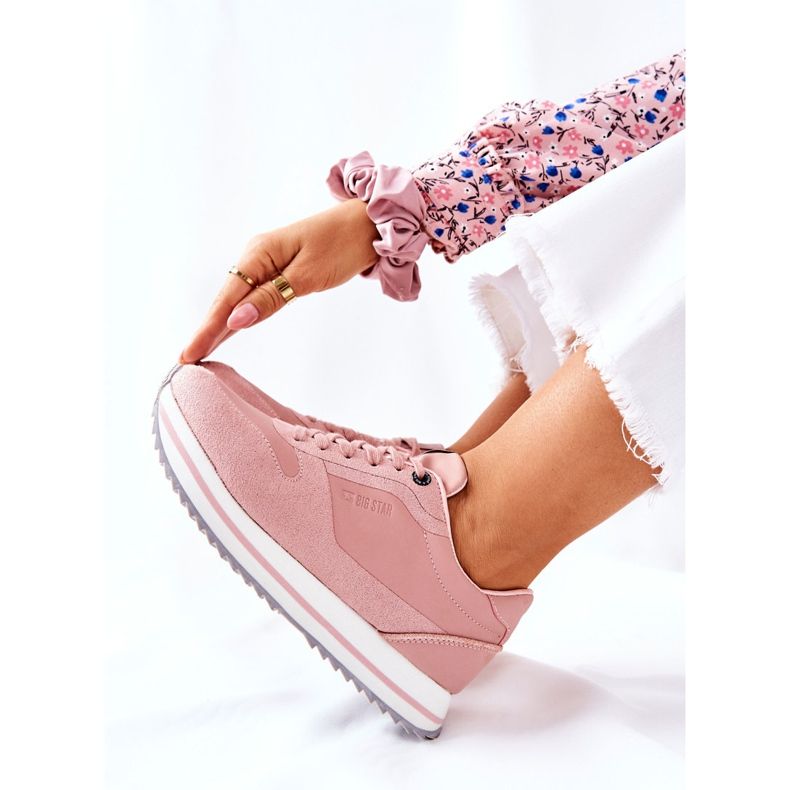 Sportskor Memory Foam Big Star II274218 Naken rosa 2