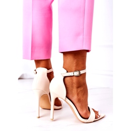 Eleganta sandaler på hög klack Lu Boo Beige 4