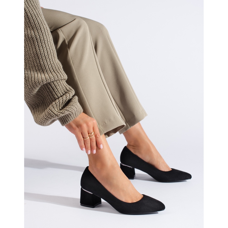 Goodin Eleganta pumps i mocka svart 1