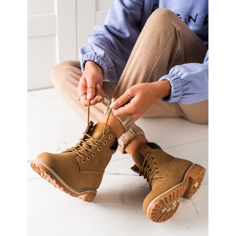 Diamantique Klassiska bruna fällare gul 1