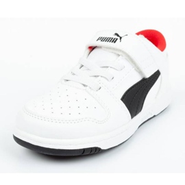 Puma Rebound Jr 370493 01 vit svart 1