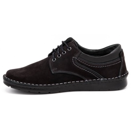 Olivier Herr läderskor 7095 svart nubuck 1