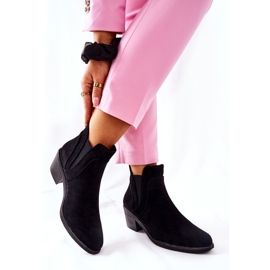 Svarta stövlar på högklackat Sergio Leone BT620 2