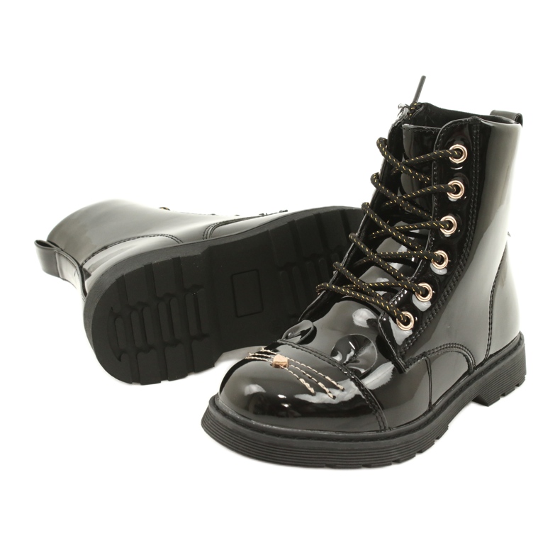 Miss Patent Boots 21DZ23-4309 svart 3
