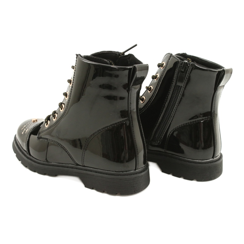 Miss Patent Boots 21DZ23-4309 svart 4
