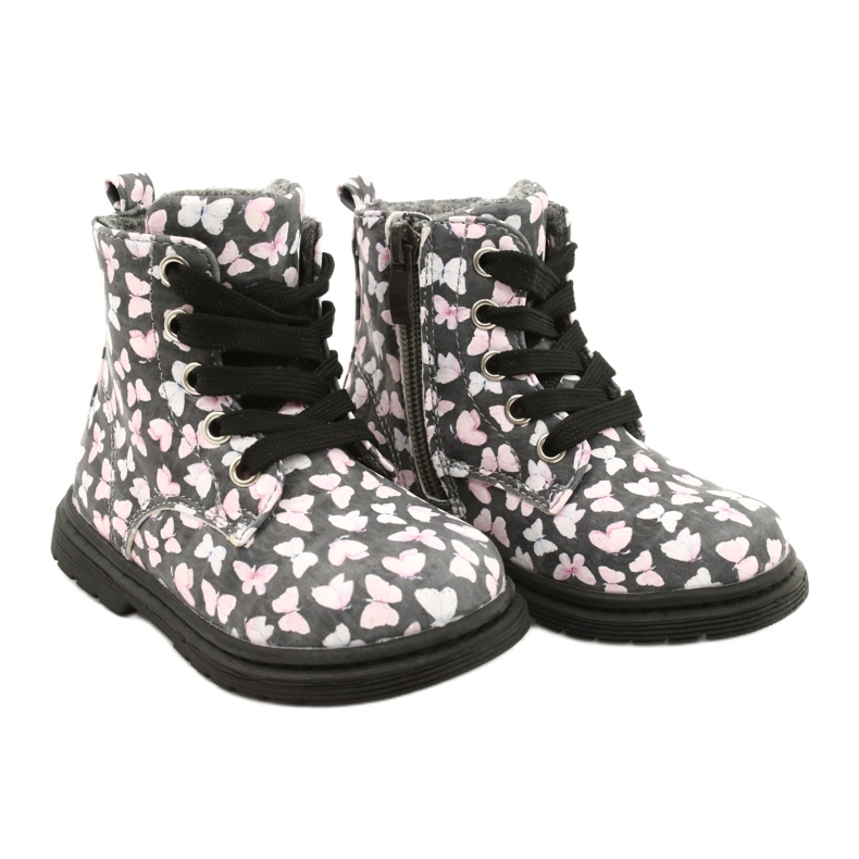 Miss stövlar 21DZ23-4342 blå rosa grå 3