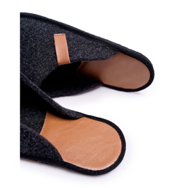 Big Star Hemtofflor för män Panto Fino II167009 Svart-brun 1