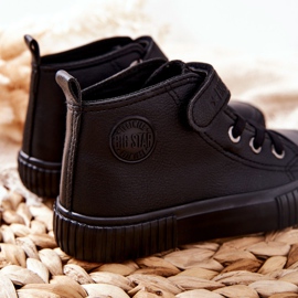 Barnhöga sneakers med kardborreband Big Star II374016 Svart 1