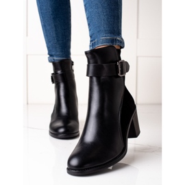 Melisa Trendiga stövlar med spänne svart 1