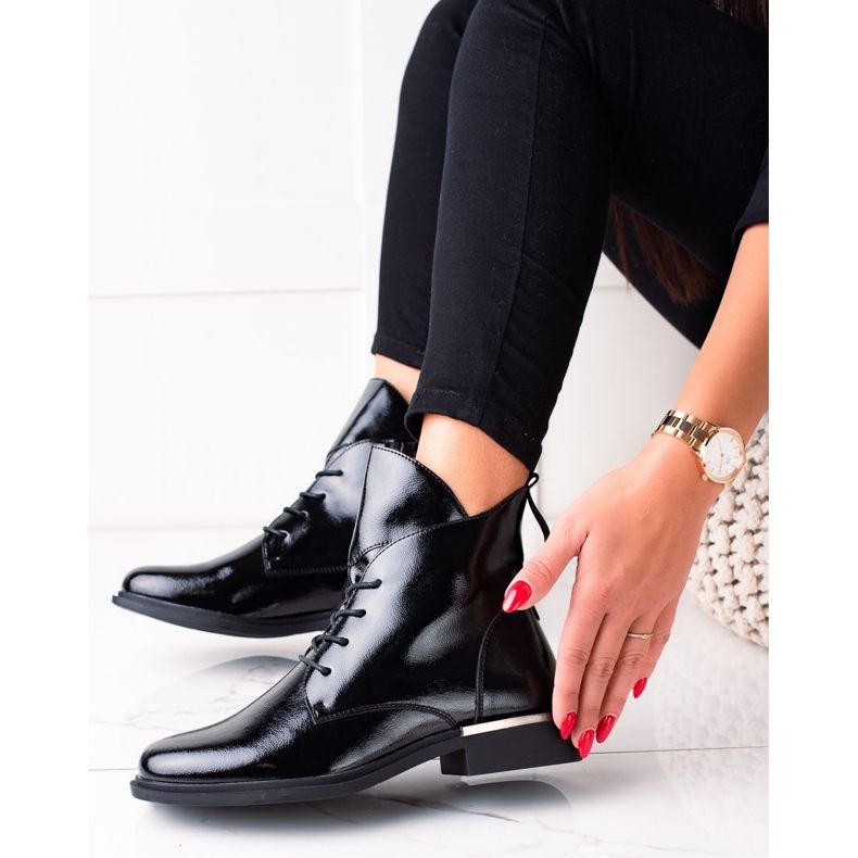 Snygga Sergio Leone stövlar svart 1