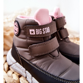 Snöskor för barn Memory Foam Big Star II374071 Szare svart grå 1