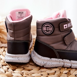 Snöskor för barn Memory Foam Big Star II374071 Szare svart grå 2