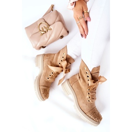 Suede Boots Workery Lewski Shoes Tied 3069 Sand brun 1