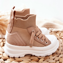 FR1 Beige Callobe -sneakers för barn 2