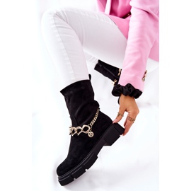 FB2 Svarta Hellio Suede Worker -stövlar 1