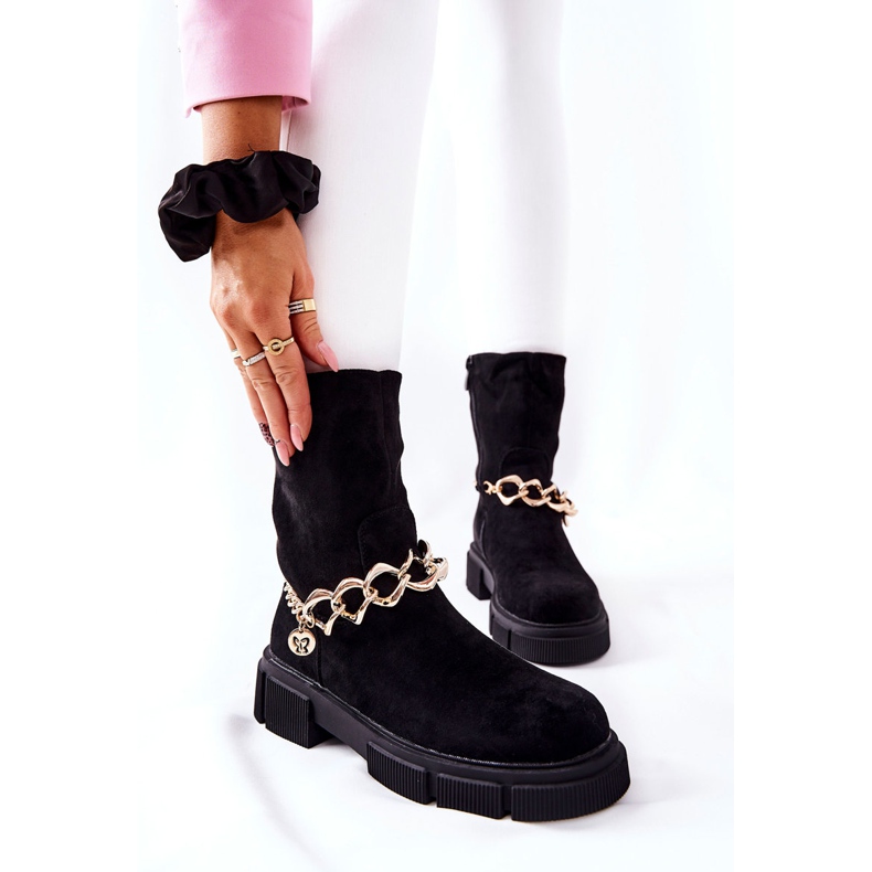 FB2 Svarta Hellio Suede Worker -stövlar 2