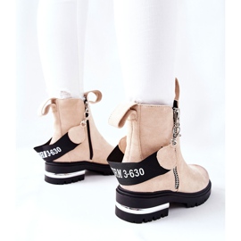 PS1 Isolerade stövlar med dragkedja Beige Cortona 1