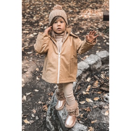 FR1 Barn snöskor med päls rosa guld Bonni gyllene 1