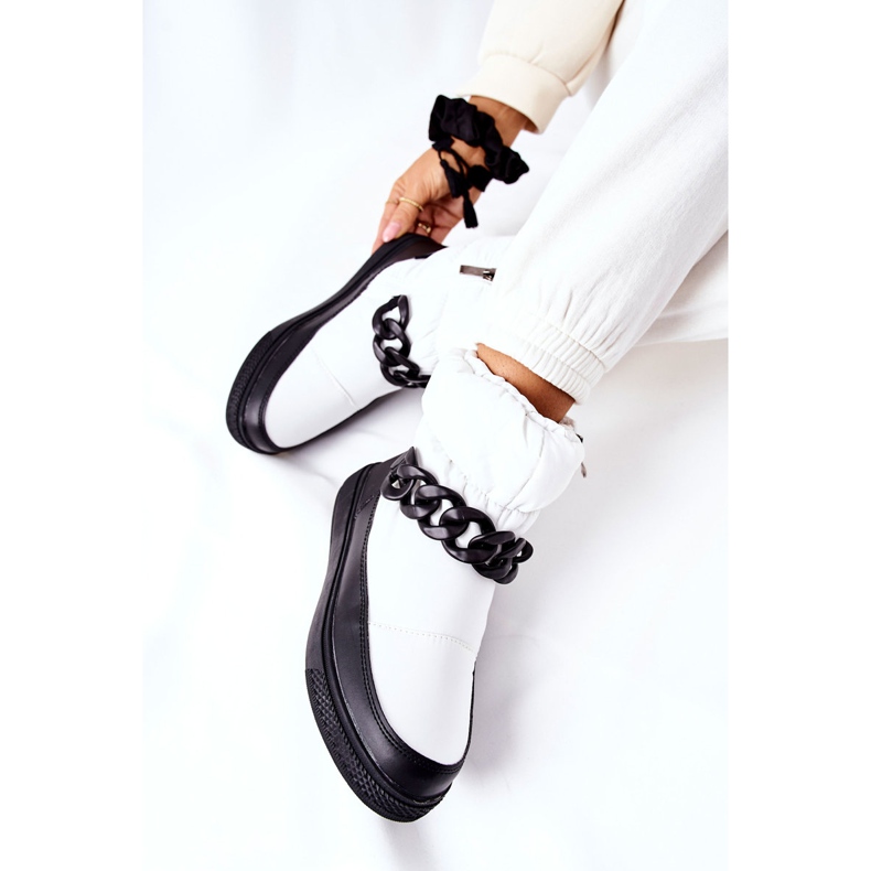 S.Barski Kvinnors vita Khariche varma snöskor 1